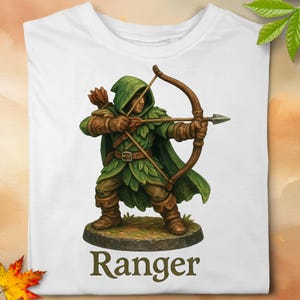 Ranger Digital PNG | Tabletop Role Playing | Archer Sublimation Design | Instant Download
