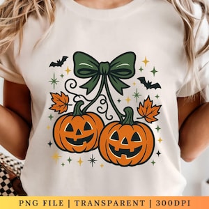 Sublimation de citrouille d&#39;Halloween PNG, téléchargement numérique, conception de T-shirt automne, impression automne, saison effrayante, téléchargement immédiat 300 DPI