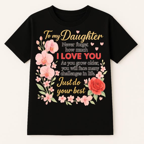 To My Daughter Shirt Never Forget How Much I Love You Dad Daughter