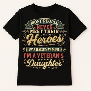Proud Veteran&#39;s Daughter T-Shirt: Heartfelt Gift