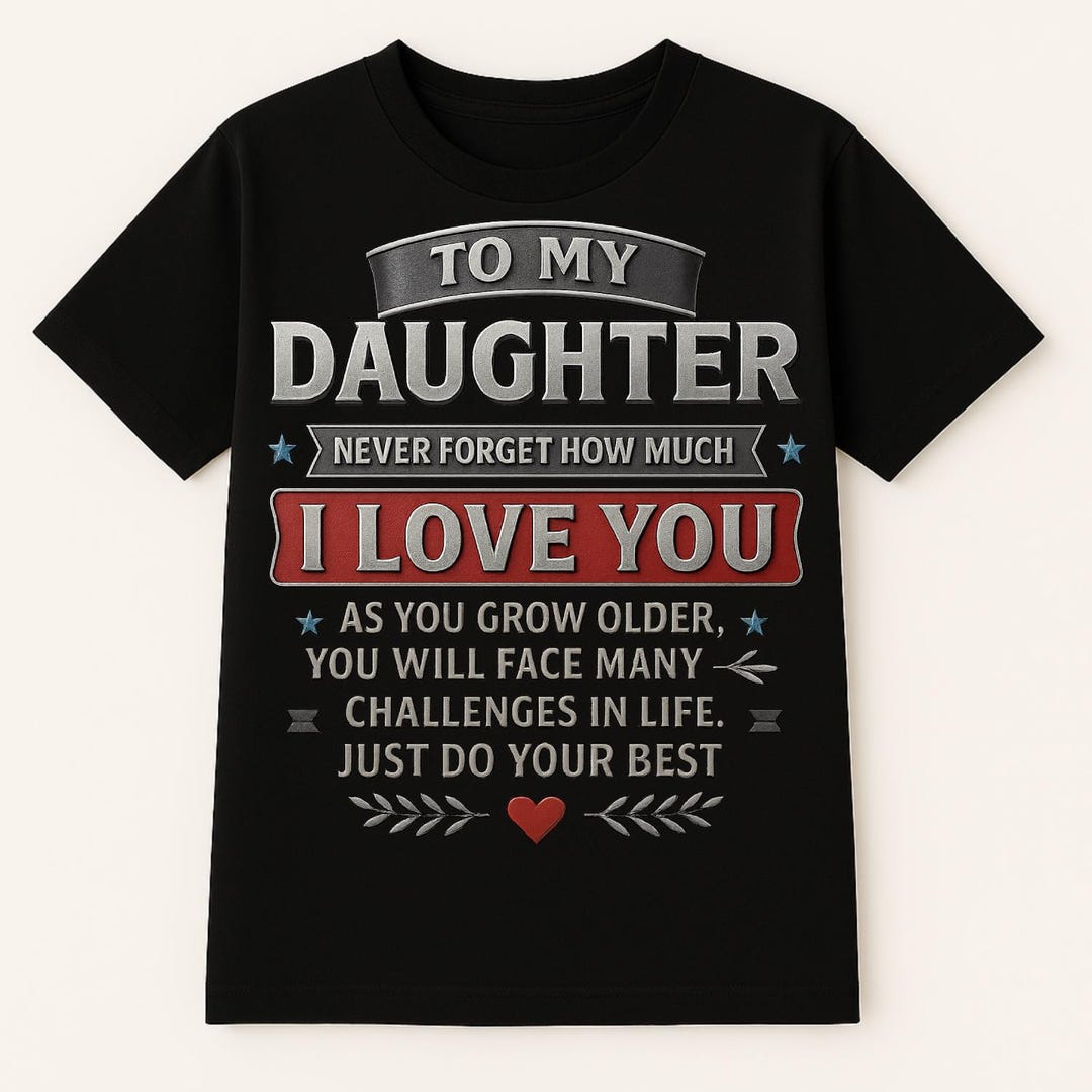 To My Daughter Shirt Never Forget How Much I Love You Dad Daughter