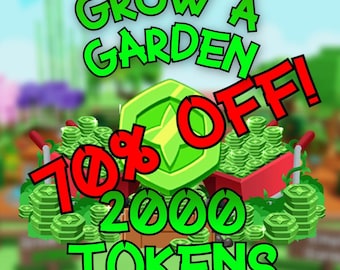 2000 fichas / Fichas de intercambio para Roblox Grow a Garden / RÁPIDO Y BARATO