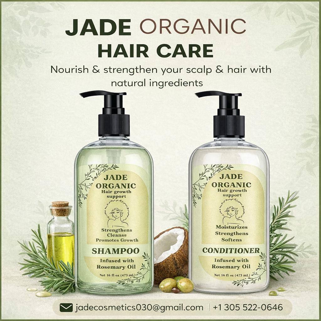 Shampooing et après-shampoing capillaire bio Jade