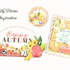 A-4769 Carta Bella Fall Market, Fall / Autumn Paper Embellishments for Scrapbooking Cards Mini Albums Tags Planners Journals Paper Crafts