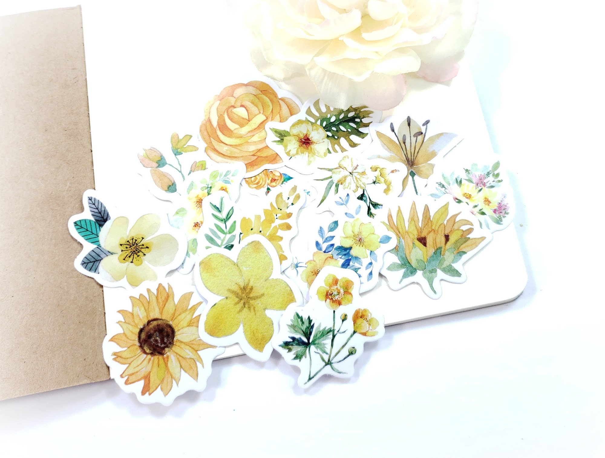フォトカードデコキット 花柄 15枚 ポストカード〔アート タッチ〕 sasaki megumi 花柄｜タッチ