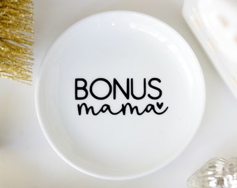 Ring Dish - Porcelain Dish - Mothers Day Gift - Step Mom Gift - Bonus Mom