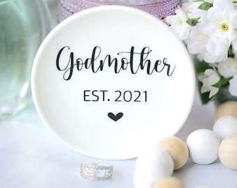 Personalized Ring Dish - Will You Be My Godmother - Godmother Proposal - Godmother Gift