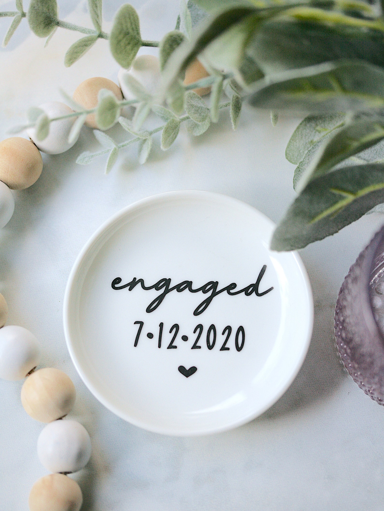 Ring Dish Engagement Ring Holder Engagement Gift Best Etsy