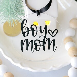 Acrylic Ornaments Gift Tags Boy Mom Baby Shower Gift New Mom Gift image 8