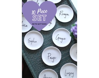 Personalized Ring Dish - Bridesmaid Proposal - Wedding Party Gifts - Bridesmaid Gift - Maid of Honor Gifts