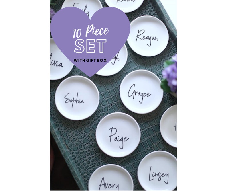 Personalized Ring Dish Bridesmaid Proposal Wedding Party Gifts Bridesmaid Gift Maid of Honor Gifts image 1