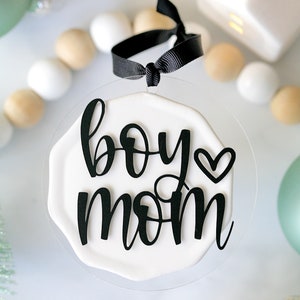 Acrylic Ornaments Gift Tags Boy Mom Baby Shower Gift New Mom Gift image 6
