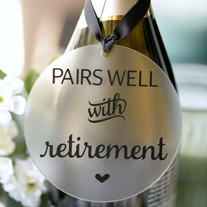 Wine Bottle Tags Retirement Gifts Farewell Gift Coworker Gift image 9