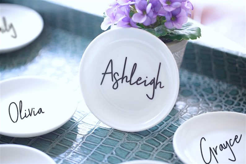 Personalized Ring Dish Bridesmaid Proposal Wedding Party Gifts Bridesmaid Gift Maid of Honor Gifts image 3