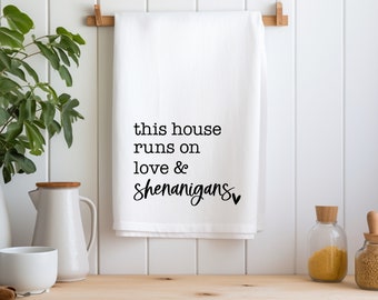 Funny Tea Towels - Shenanigans - St Patricks Day Gifts - Irish Gifts - Best Friend Gifts