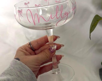 Verre à martini noeud personnalisé