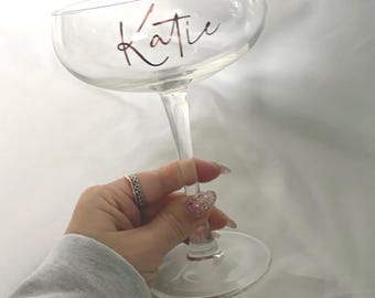 Bicchiere da Martini personalizzato / Regalo di articoli in vetro