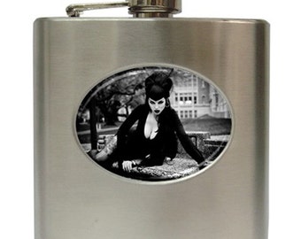 Elvira 6 oz Hip Flask of Renee Rockwood