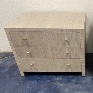 Custom Built Grasscloth Nightstand/Dresser COM image 1