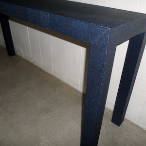 Grasscloth Console Table Custom Built To Suit Your Space Design Your OWN image 1