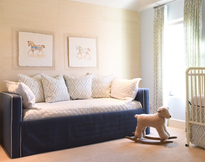 Custom Upholstered Daybed Design Your Own in ANY Fabric Etsy