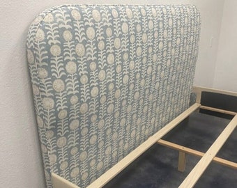Custom Upholstered KING Bed W/Rounded Headboard- COM