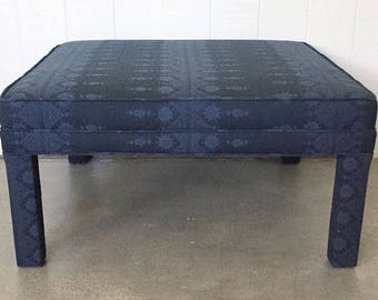 Large Coffee Table/Ottoman - Parson's Style - Fully Upholstered - Design Your Own