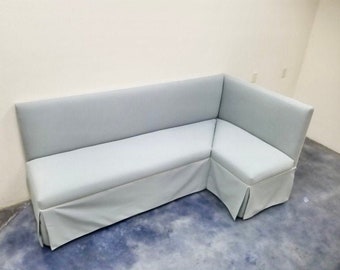 Custom Built Corner Banquette- Skirted - COM