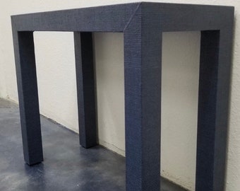 GrassclothCovered Table - Custom Built - Design Your OWN