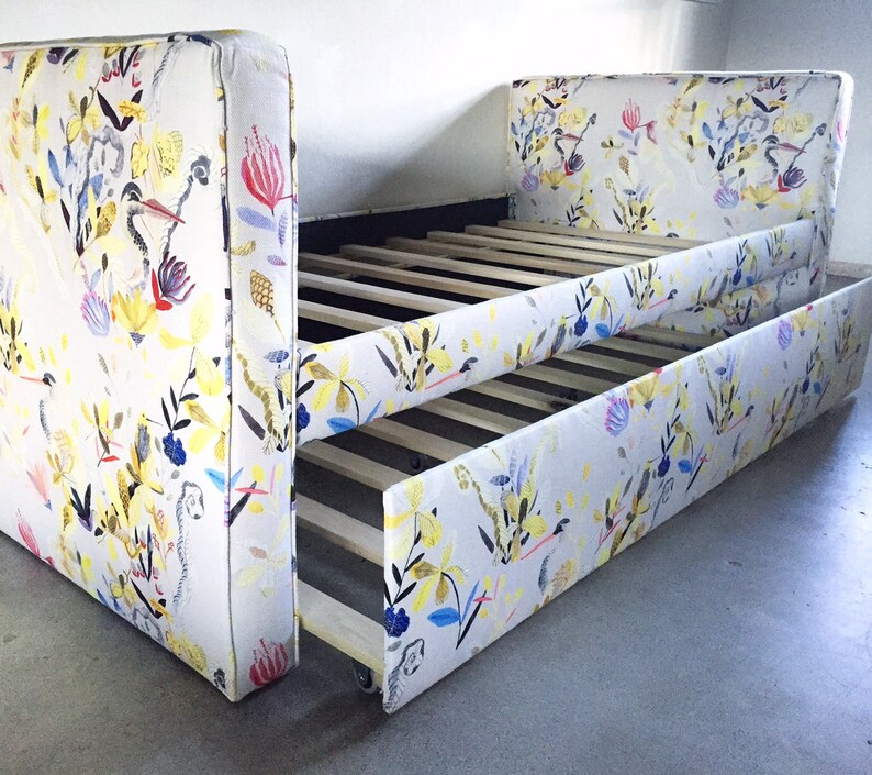 Custom Daybed WTrundle Upholstered In ANY Fabric COM