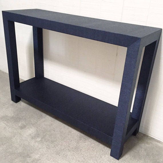 Grasscloth Wrapped Console Table W, Custom Console Table Canada