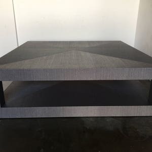 Custom Grasscloth Coffee Table/ Cocktail Table Design Your OWN image 2