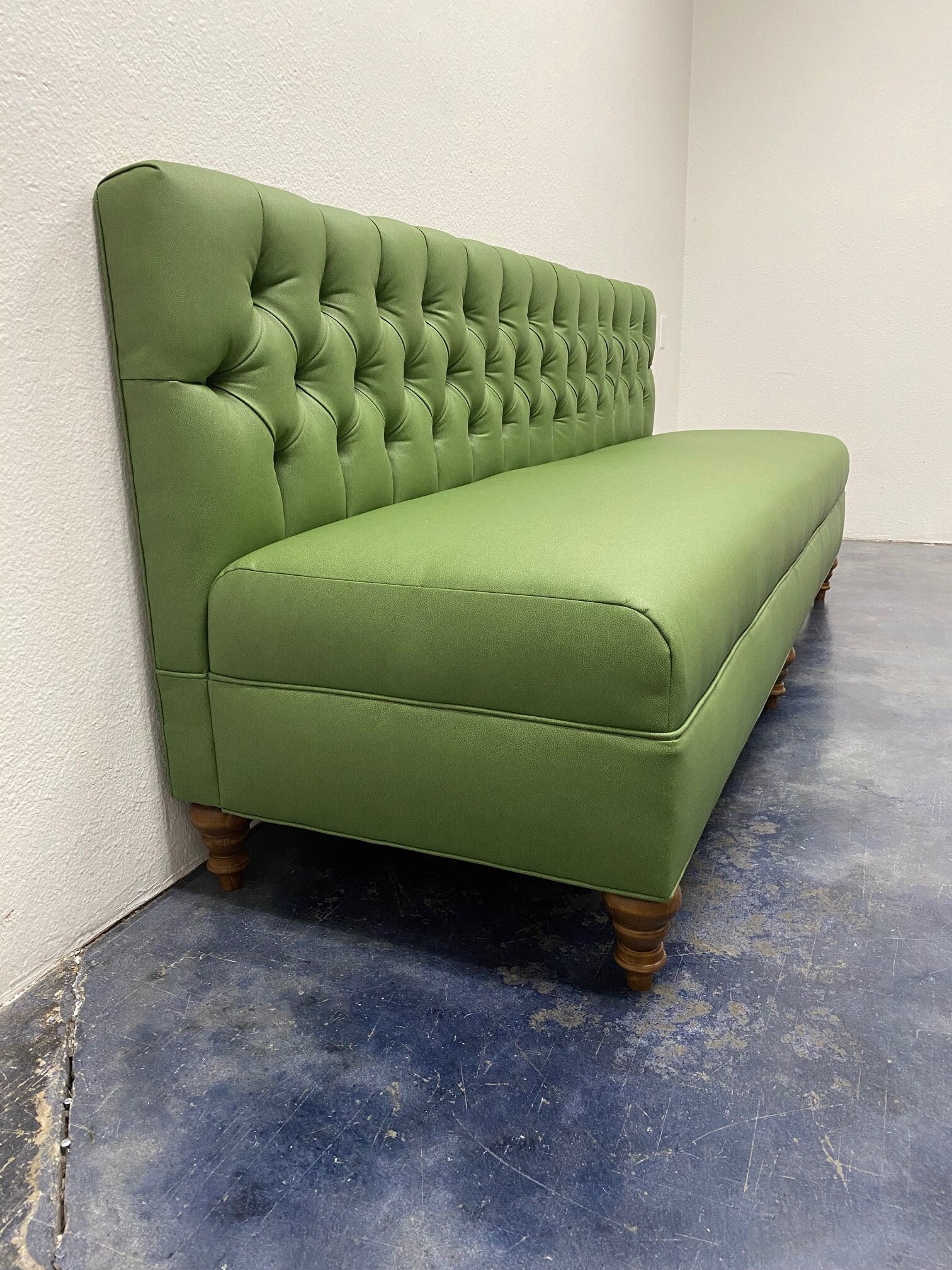 Custom Built Tufted Banquette-  COM
