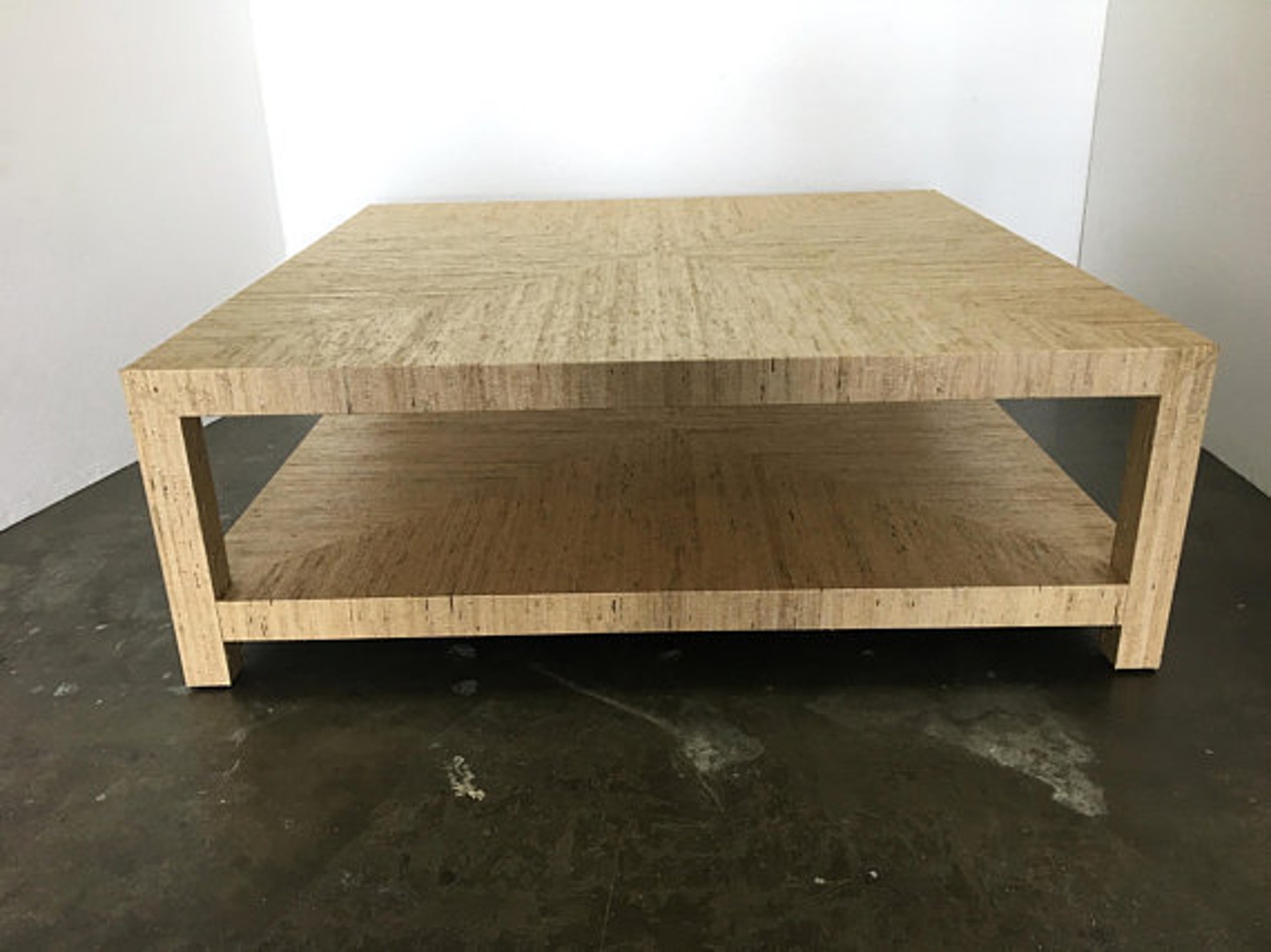 Custom Grasscloth Coffee Table/ Cocktail Table COM Etsy