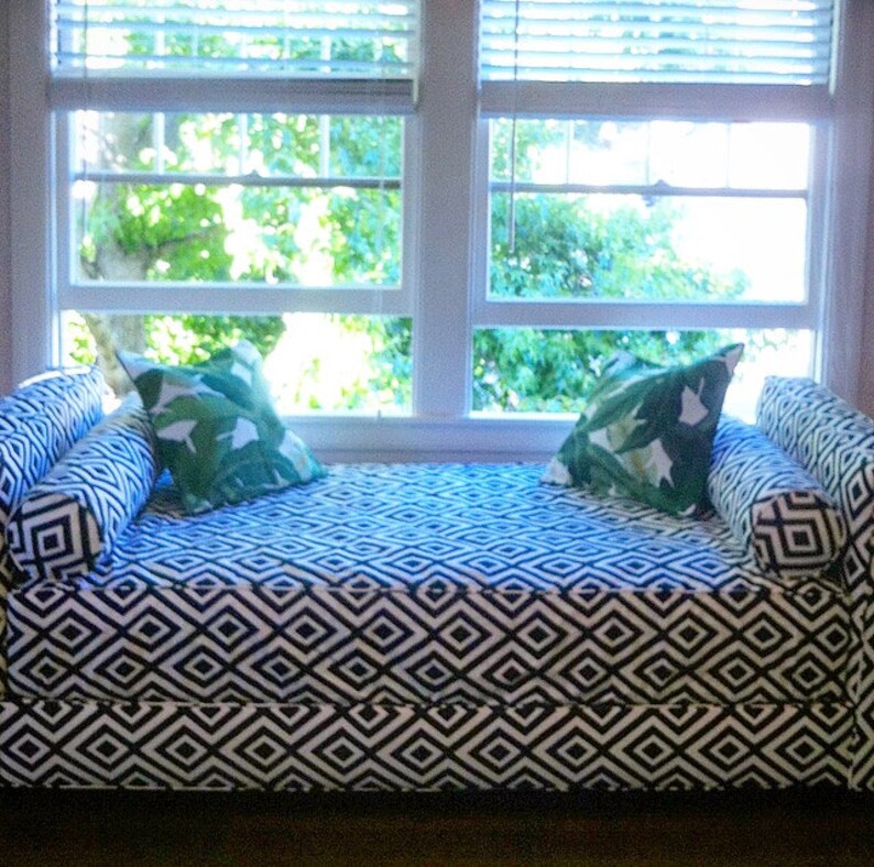 Custom Upholstered Daybed Design Your Own in ANY Fabric Etsy