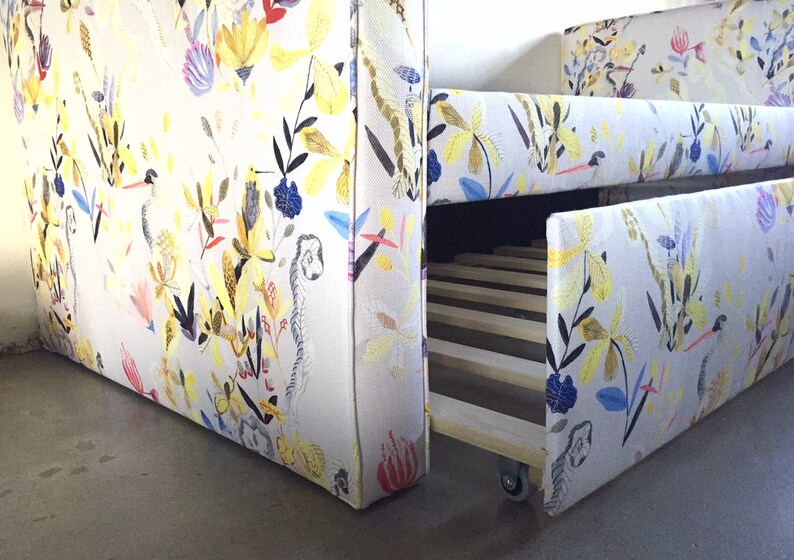Custom Daybed with Trundle Design Your Own in ANY Fabric Etsy