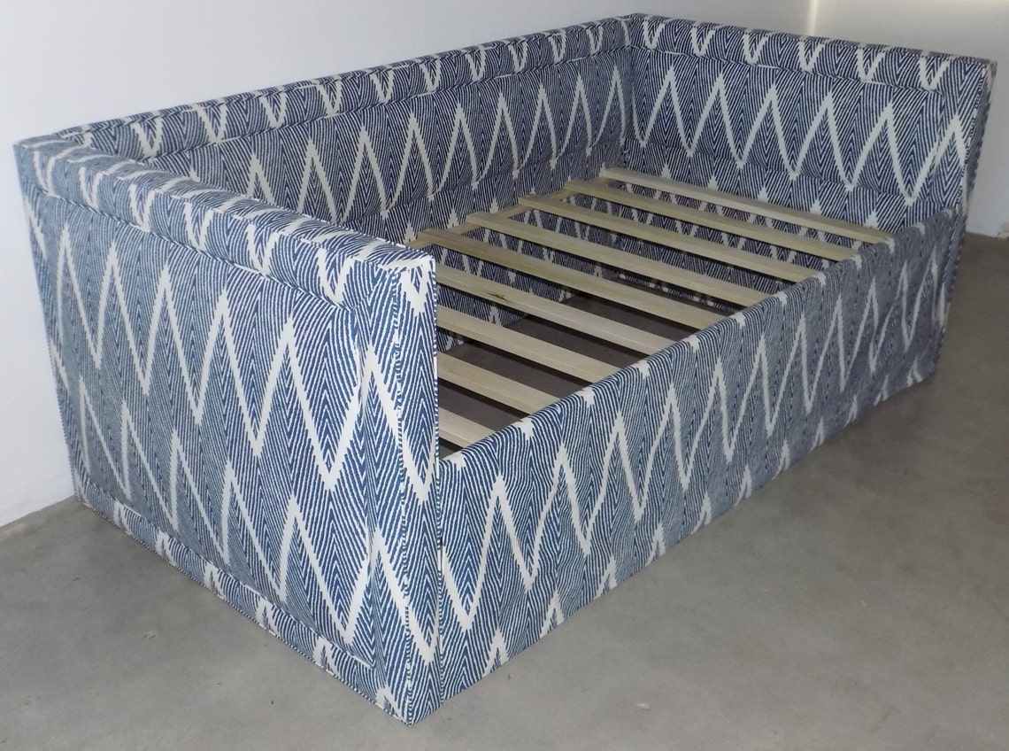 Custom Upholstered Daybed With Piping Detail and Back Design Etsy