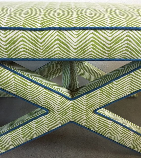 椅子 Neighborhood x Warlock WS-Bench Custom X Benches Extra WIDE- With Piping/welt on Legs - Etsy