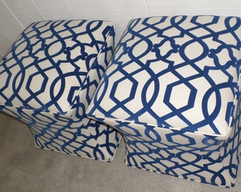 Curved Ottomans -Set of 2- Design Your OWN In Any Fabric