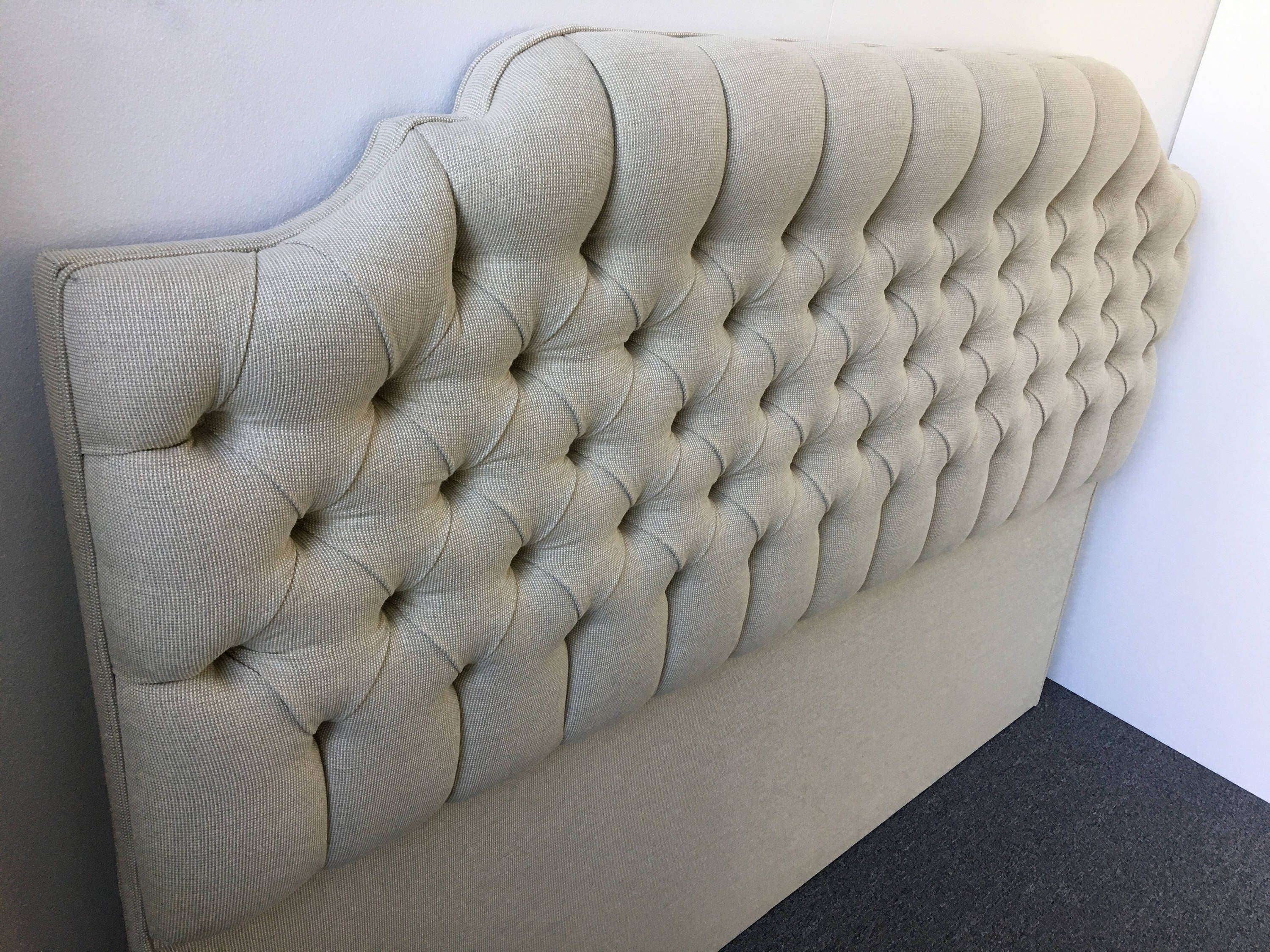 Custom KING Tufted & Curved Headboard COM Etsy