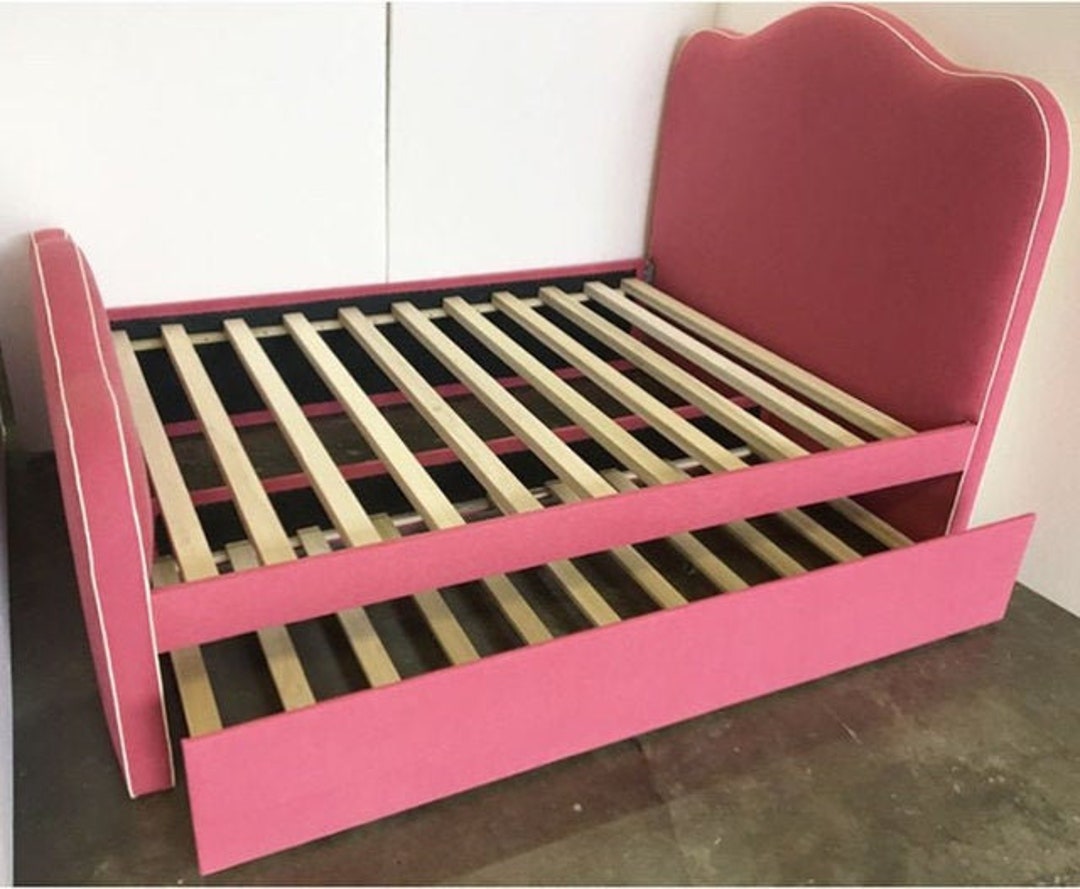 Full upholstered 2024 bed with trundle