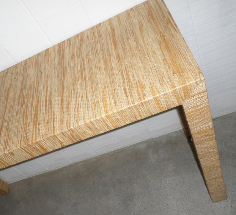 Grasscloth Covered Table Custom Built To Suit Your Space Design Your OWN image 5