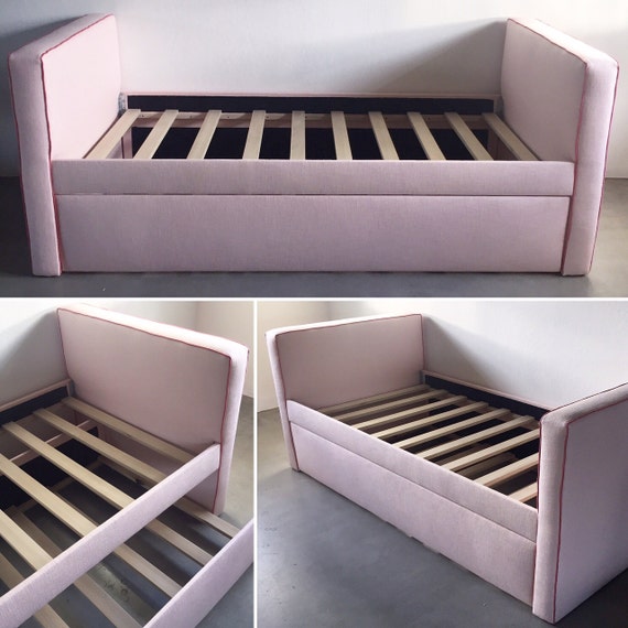Custom Daybed WTrundle Upholstered In ANY Fabric COM