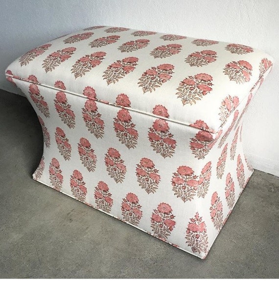 Curved storage ottoman best sale