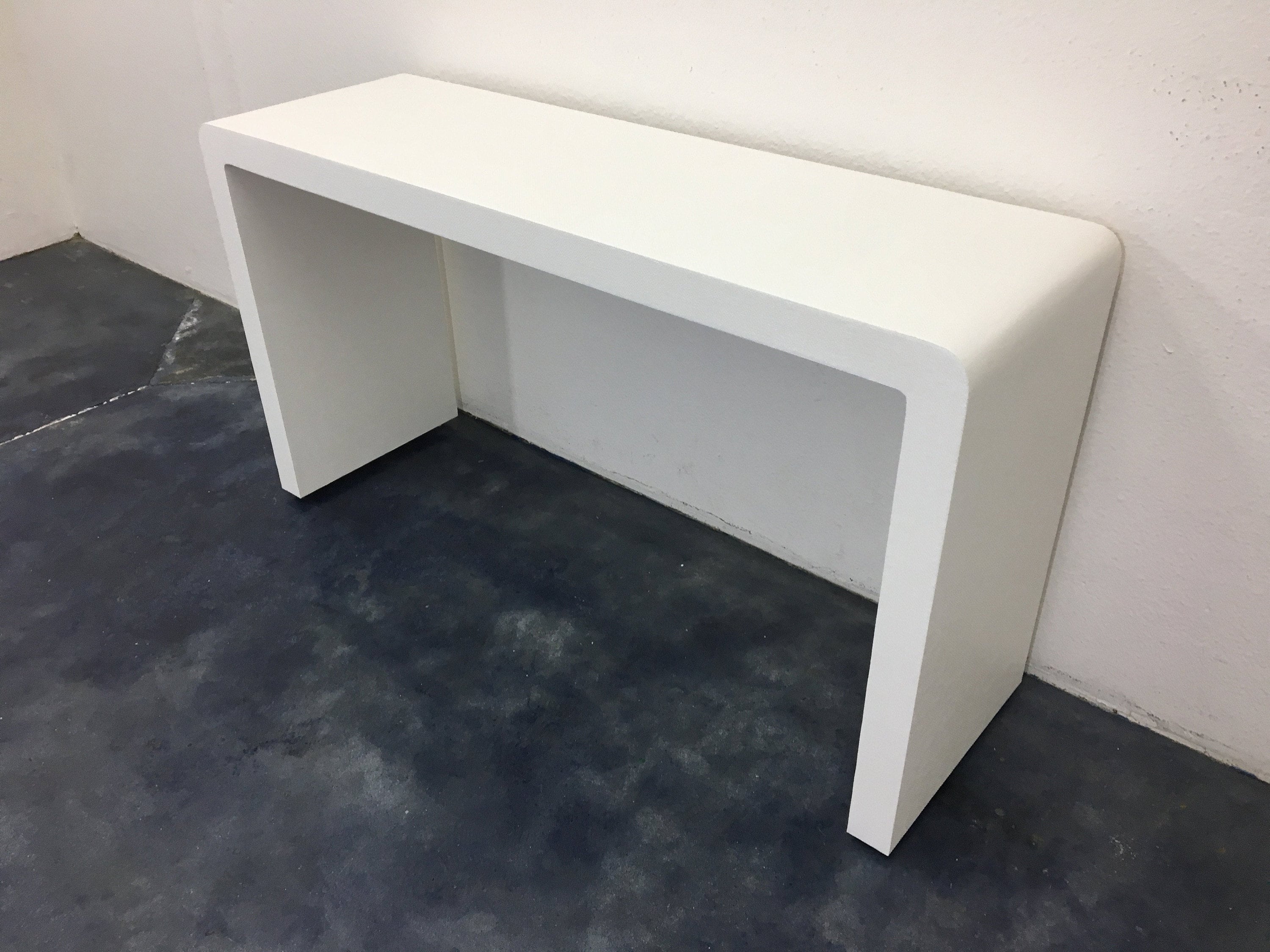 White waterfall desk deals