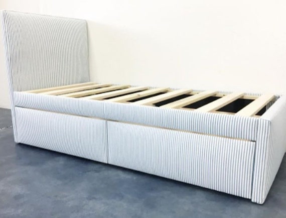 Custom Twin Bed W Storage Drawers, Elevated Twin Bed Frames With Storage Drawers In Philippines