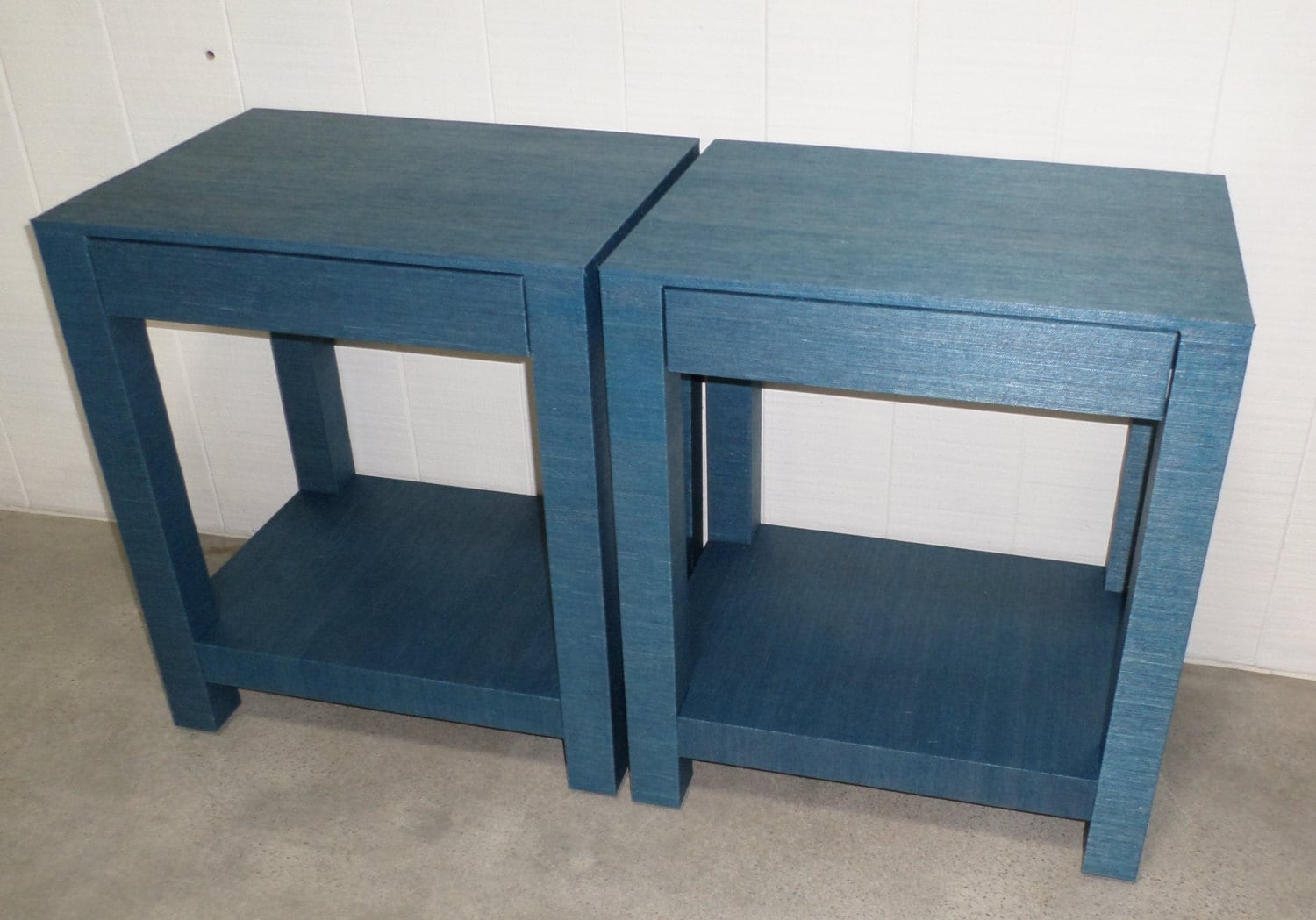 Grasscloth nightstand 2024