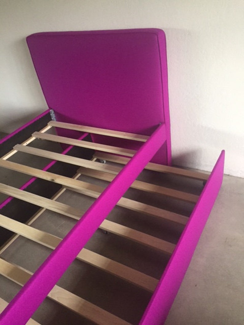 Custom Twin Bed W/rolling Trundle Etsy