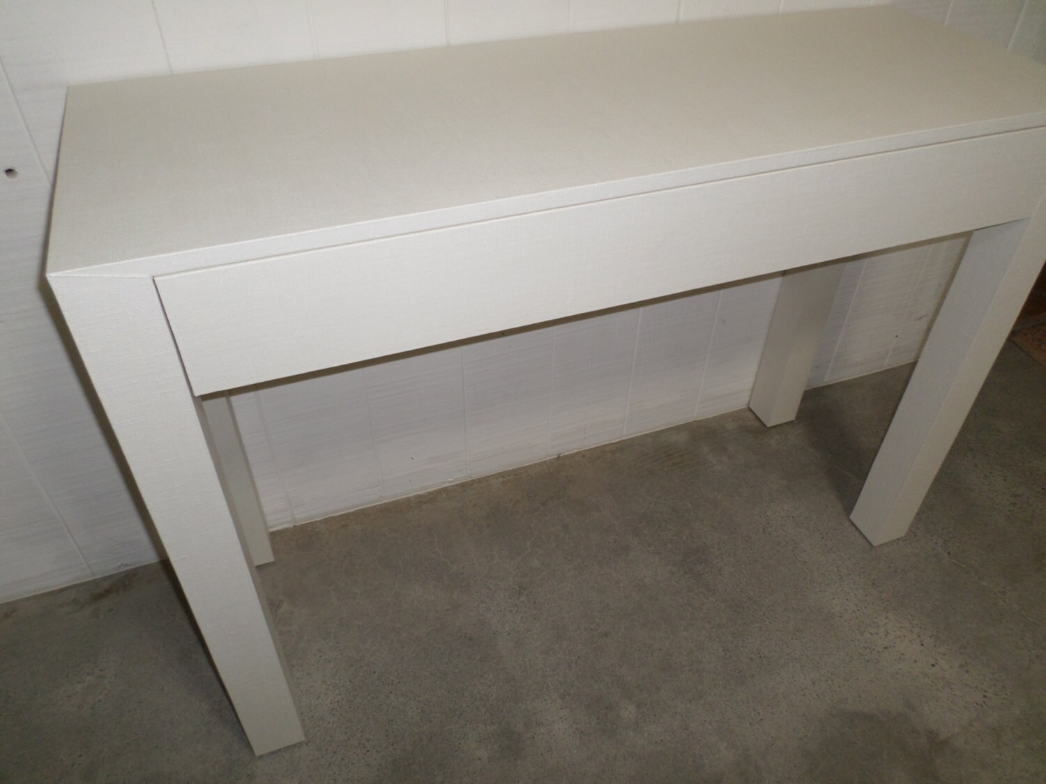 Grasscloth Wrapped Desk/Table Custom Built Design Your OWN Etsy