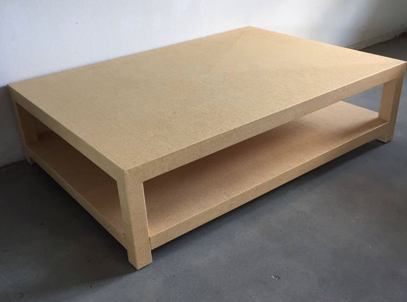 Custom Grasscloth Coffee Table/ Cocktail Table Design Your ...